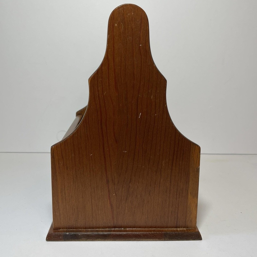 Pfaltzgraff Yorktowne Wooden Utensil/Silverware-Pen/Pencil Caddy Cottagecore VTG - Picture 3 of 16